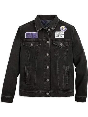 Disney parks haunted mansion black jean jacket 2xl plus size EUC